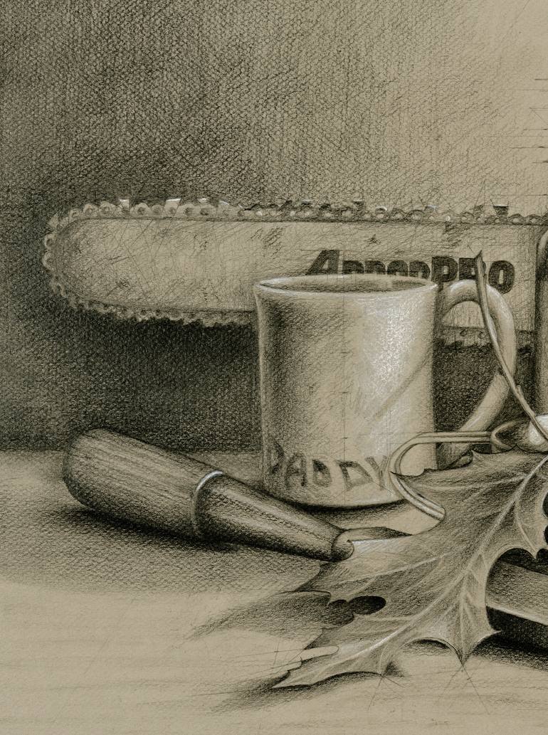 Original Still Life Drawing by Linda Klein