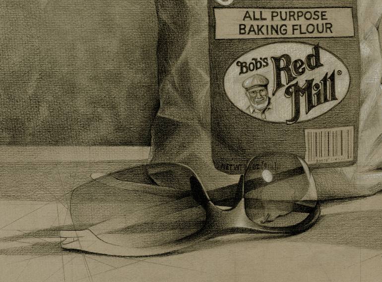 Original Realism Food Drawing by Linda Klein