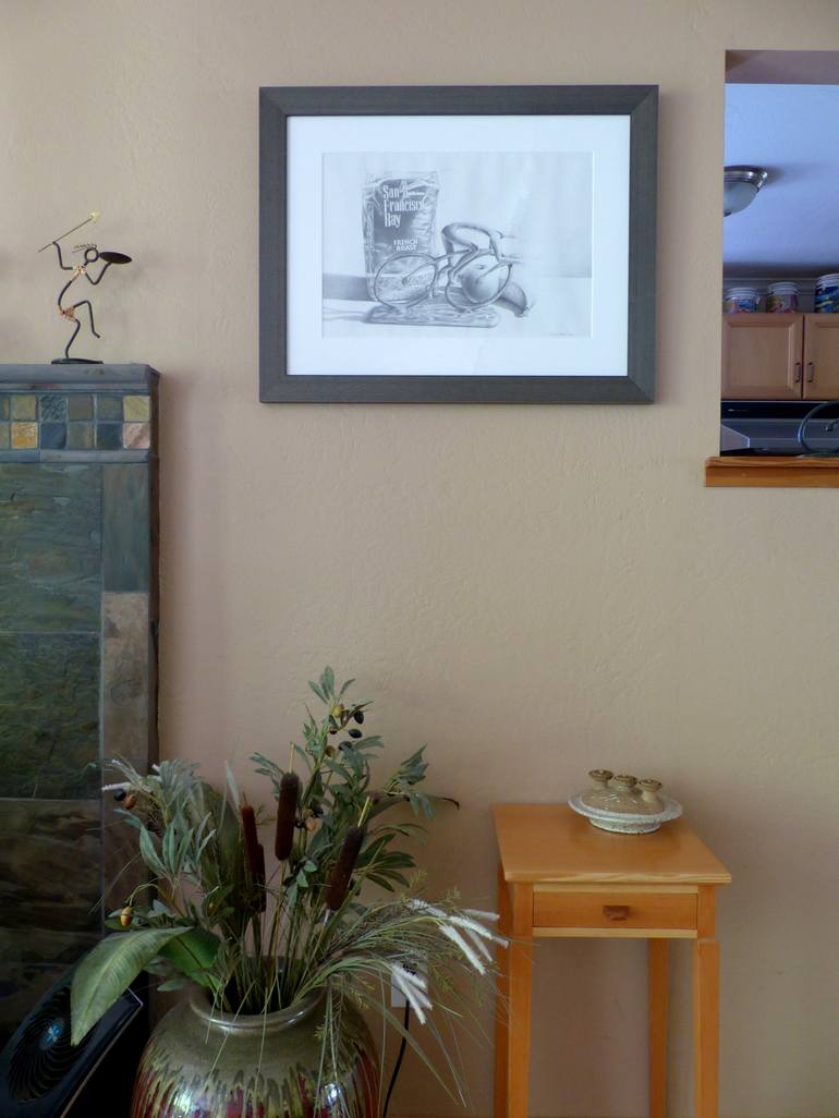 Original Realism Still Life Drawing by Linda Klein