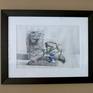 Excuse the blue glare on the glass. It is B &amp; W graphite only. 