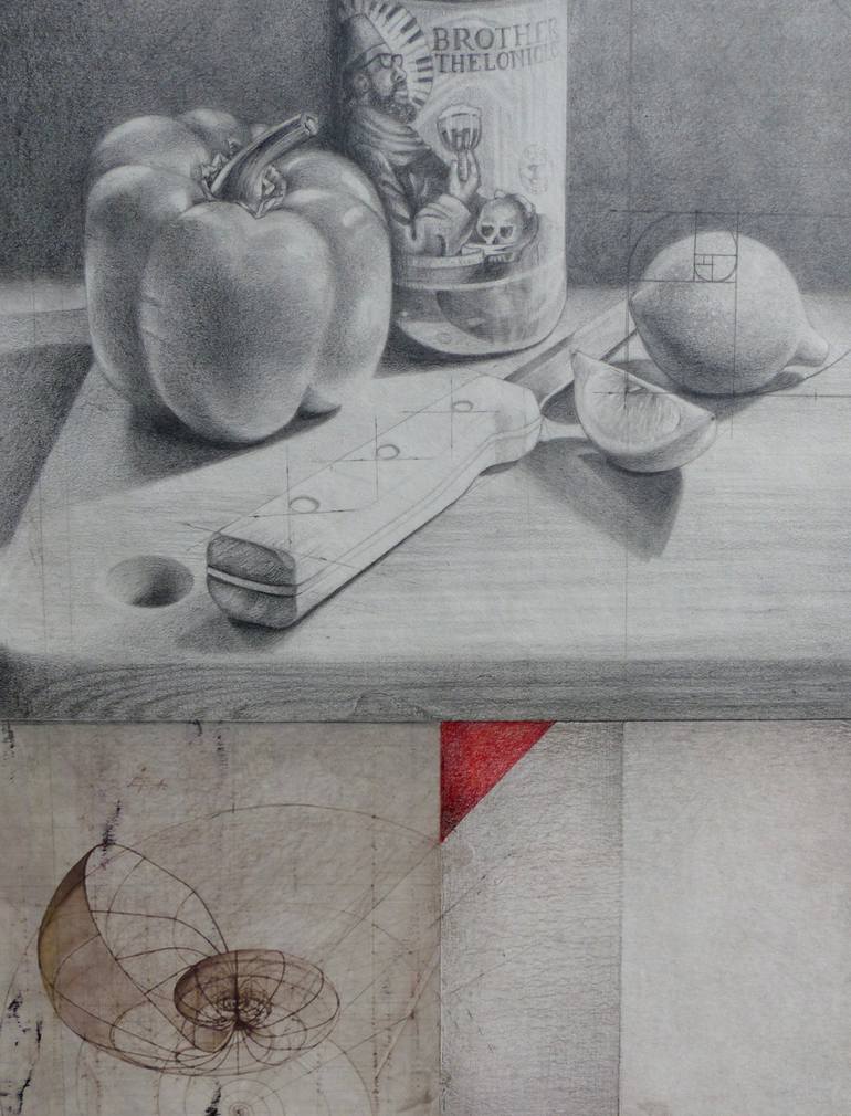 Original Realism Food & Drink Collage by Linda Klein