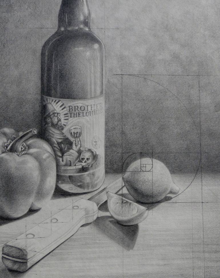 Original Realism Food & Drink Collage by Linda Klein