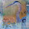 Indigenous people, animals and plants are all striving to not become extinct in a world where the politics that govern ourselves and the planet become less and less transparent.
I look to nature for guidance and a sense of well being. 

The basic process for this piece began with an inspirational  photograph of a great blue heron taken by nature photographer, Chuck Swindle. I first drew my own rendition of this marvelous bird, then  added transparent watercolor backgrounds and detail work with graphite and color pencils. Applying stenciled patterns with lace and collaged images of the bird adds interest and an abstract dimension. The rich texture of the reeds, as with the Splintered Wisdom Series, are created with collaged bits of images of bark & litter that I clean up off of scenic highways, as a gentle reminder that if we do not stop trashing the planet trees and wildlife will not grow from our garbage in the future. ​

These works are mounted on wood panels and finished with two coats of archival satin varnish. Natural, yet contemporary and no glare from glass, this series requires no framing required. 

To learn more about the Artist please visit: www.lindakleinart.com