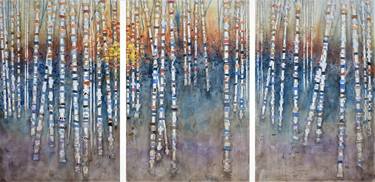 Print of Abstract Landscape Collage by Linda Klein