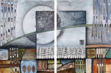 Print of Landscape Collage by Linda Klein