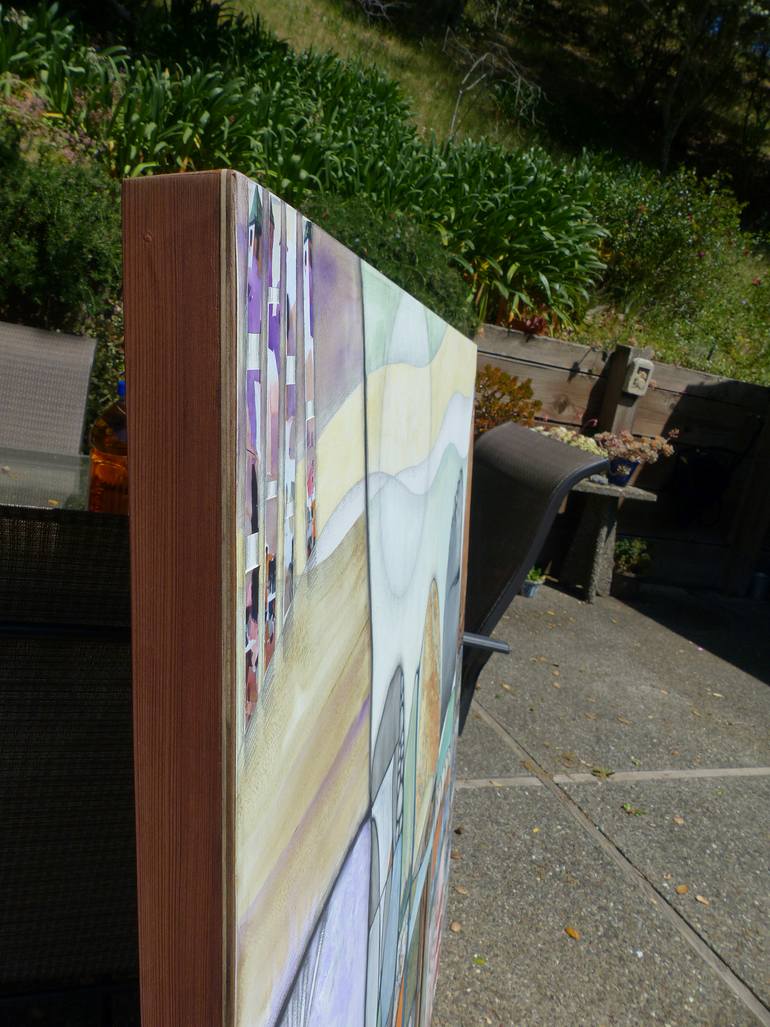 Original Abstract Landscape Collage by Linda Klein