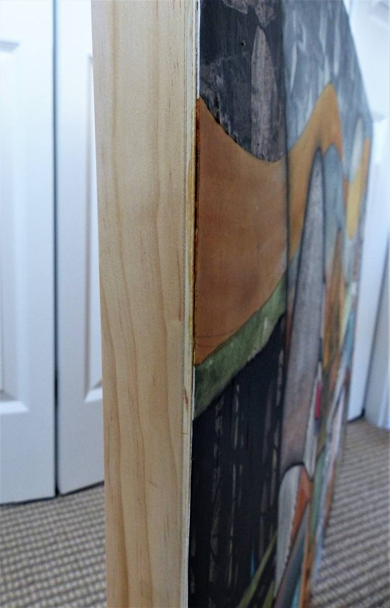 Original Abstract Landscape Collage by Linda Klein