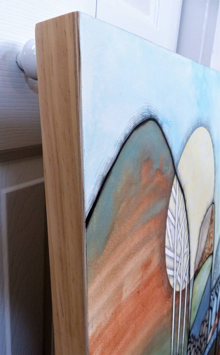 Original Abstract Landscape Collage by Linda Klein
