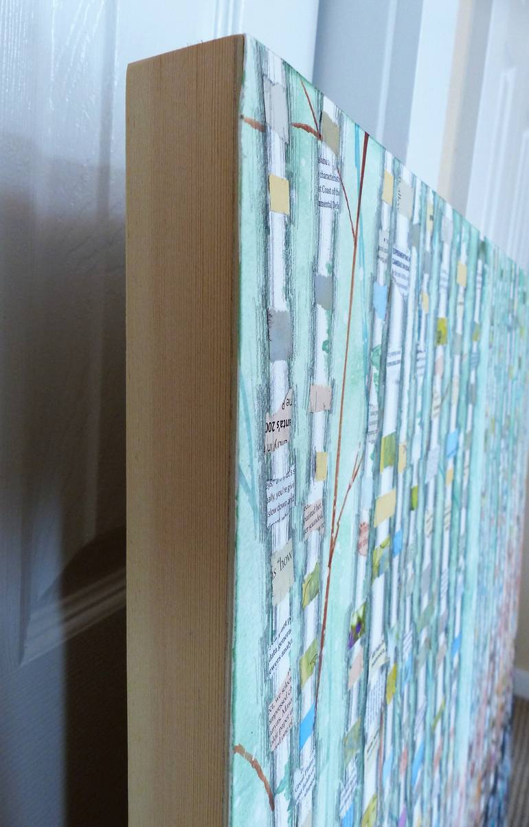 Original Abstract Landscape Collage by Linda Klein