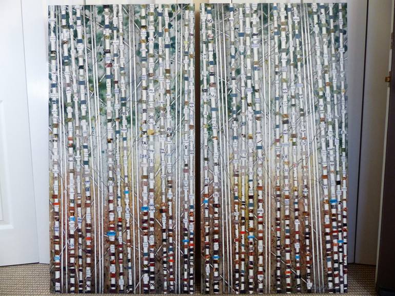 Original Conceptual Landscape Collage by Linda Klein