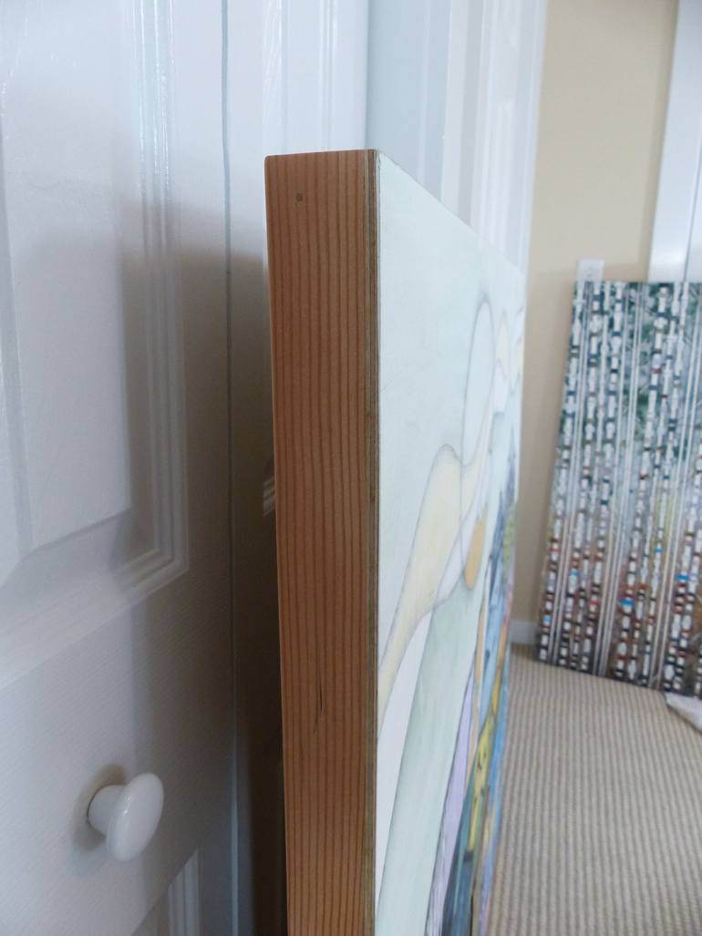 Original Abstract Landscape Collage by Linda Klein