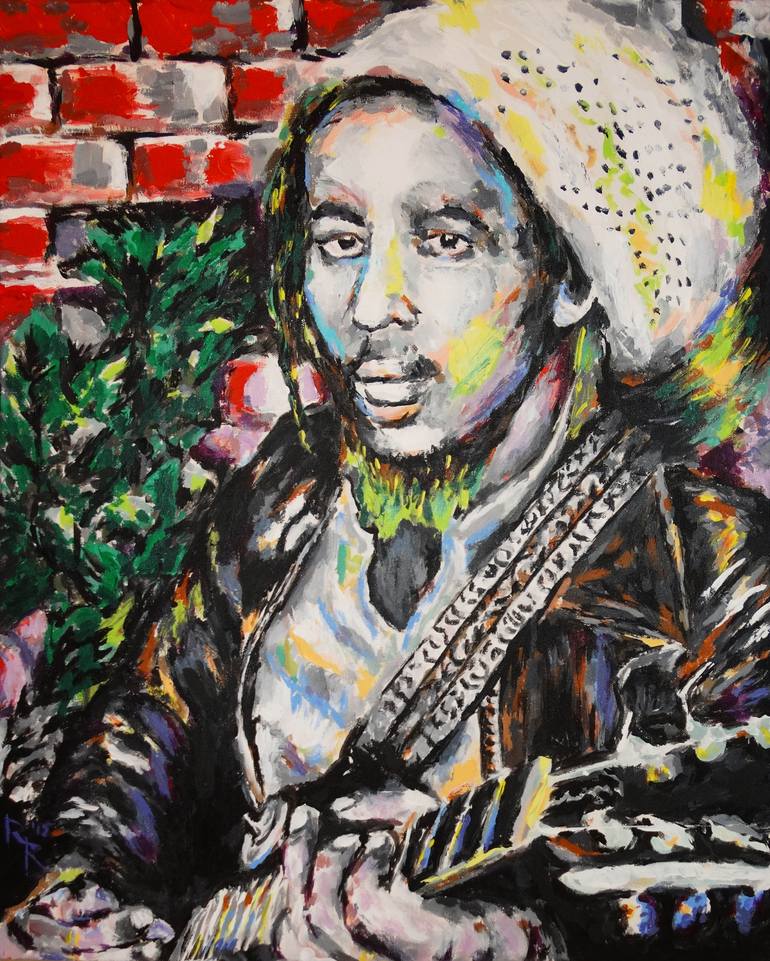 Bob Marley NO WOMAN NO CRY Painting