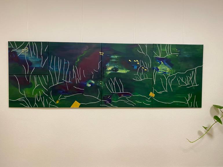Original Abstract Painting by Annette Goessel