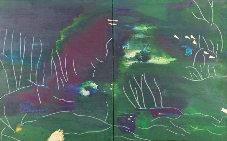 Original Abstract Painting by Annette Goessel