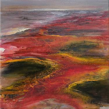 Original Abstract Expressionism Landscape Paintings by Astrid Stoffels