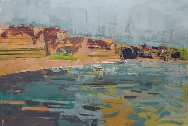 Original Abstract Expressionism Landscape Painting by Agustin Vaquero