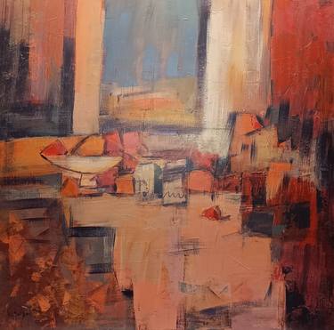 Original Abstract Still Life Paintings by Agustin Vaquero