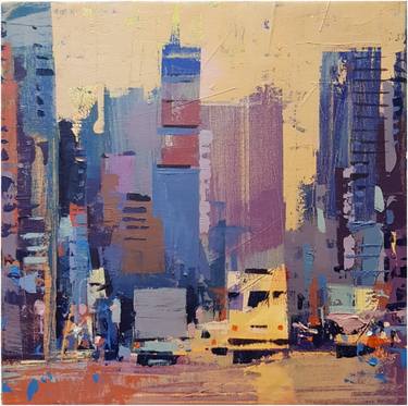 Original Conceptual Cities Paintings by Agustin Vaquero