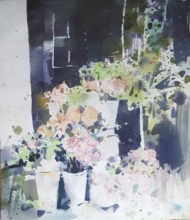 Original Figurative Floral Paintings by Agustin Vaquero