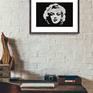 Linocut, only single original piece printed. No more copies available.