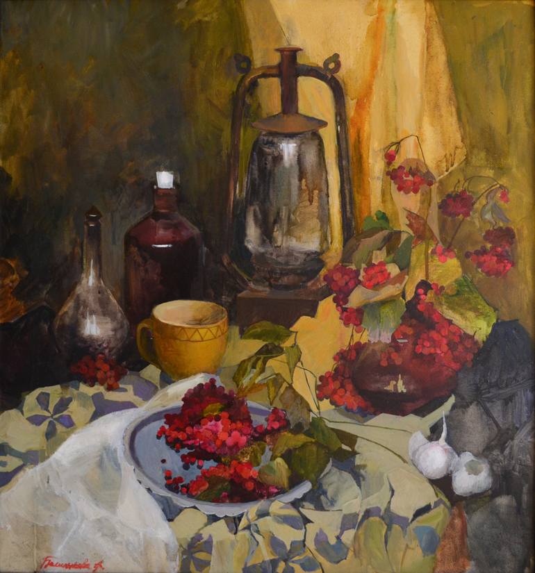 Original Fine Art Still Life Painting by Anna Bashlukova