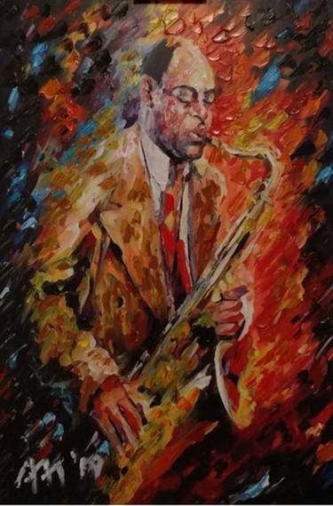 Original Abstract Expressionism Music Paintings by Pavel Ledvinka