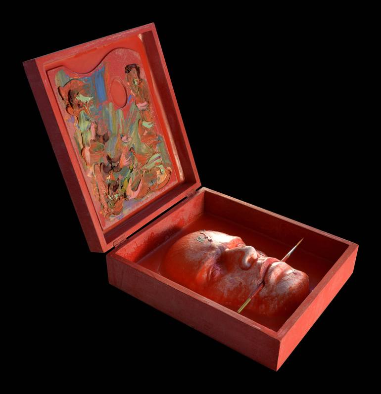 Original Conceptual Men Sculpture by Gastone Cecconello