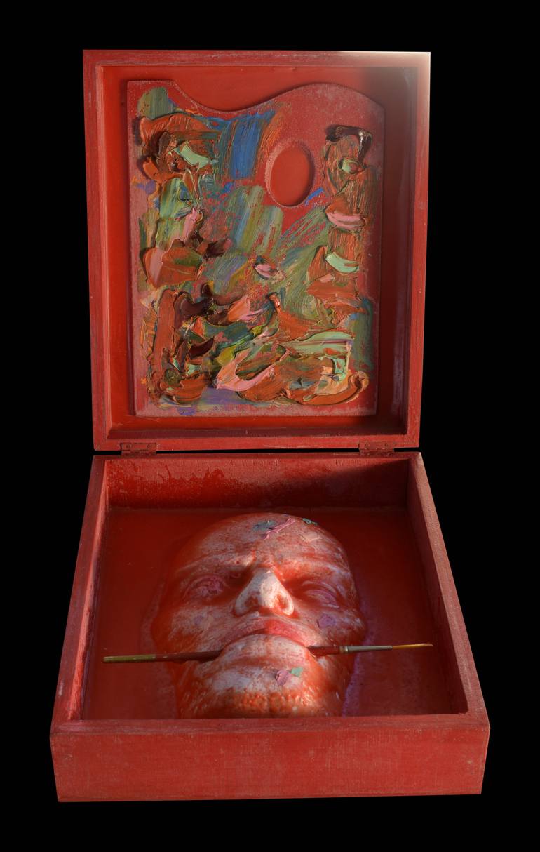 Original Conceptual Men Sculpture by Gastone Cecconello