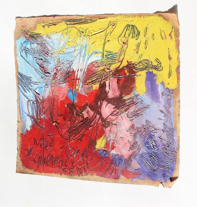 Original Abstract Expressionism Abstract Painting by Cláudia Peralta