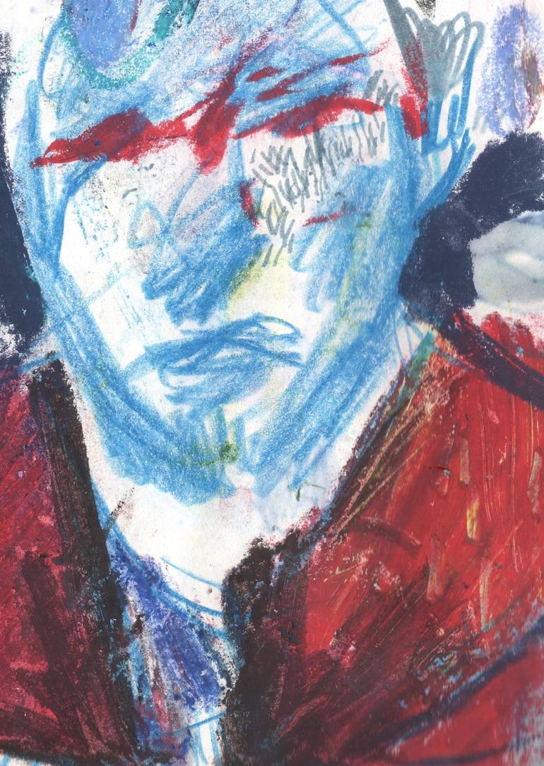 Original Abstract People Drawing by Cláudia Peralta