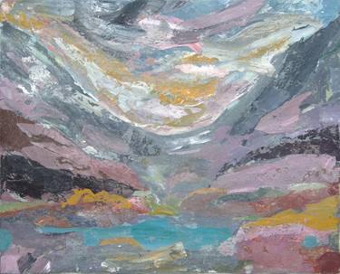 Original Abstract Landscape Mixed Media by Donald McLeman