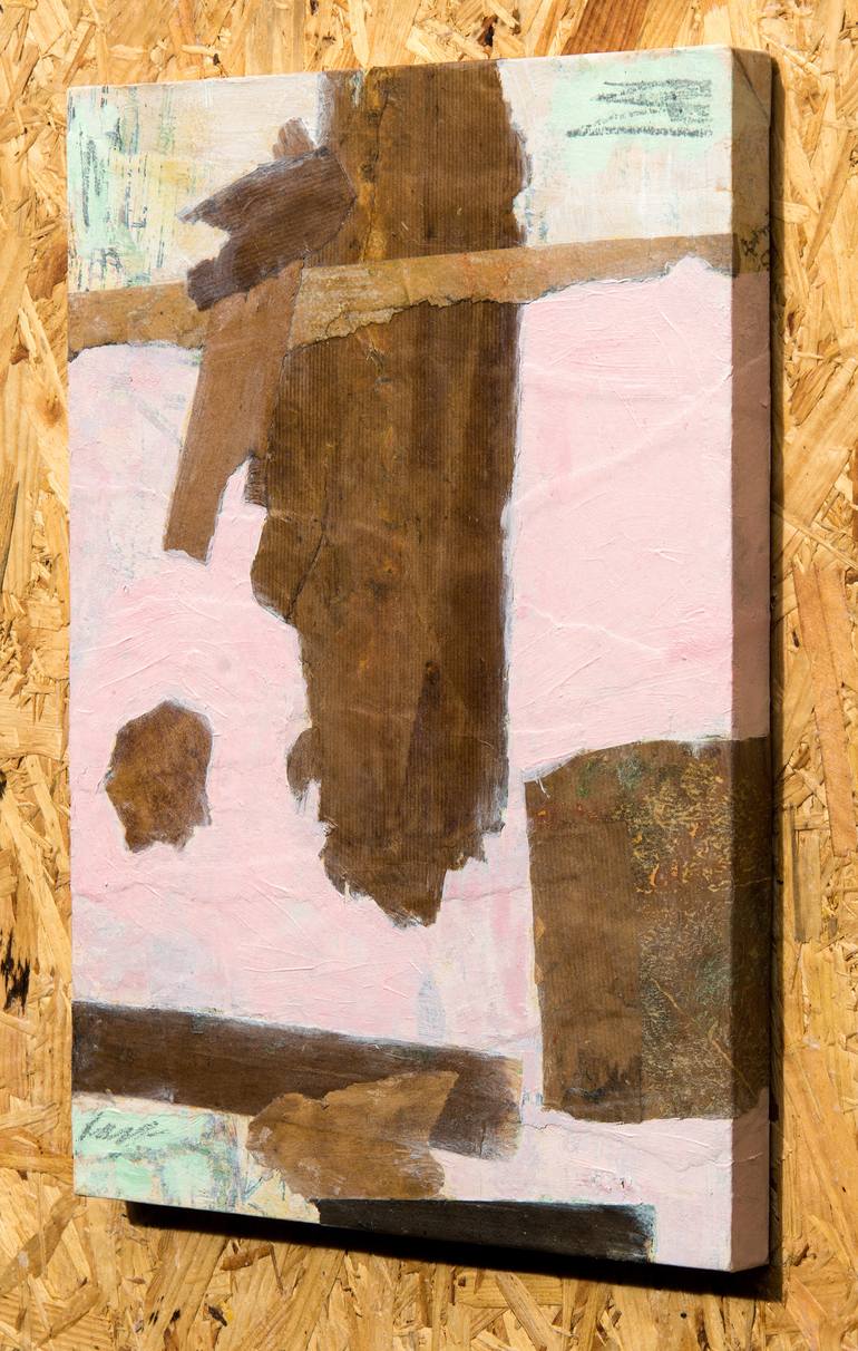 Original Abstract Expressionism Abstract Collage by Donald Mcleman