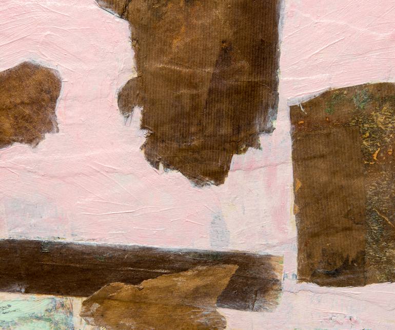 Original Abstract Expressionism Abstract Collage by Donald Mcleman