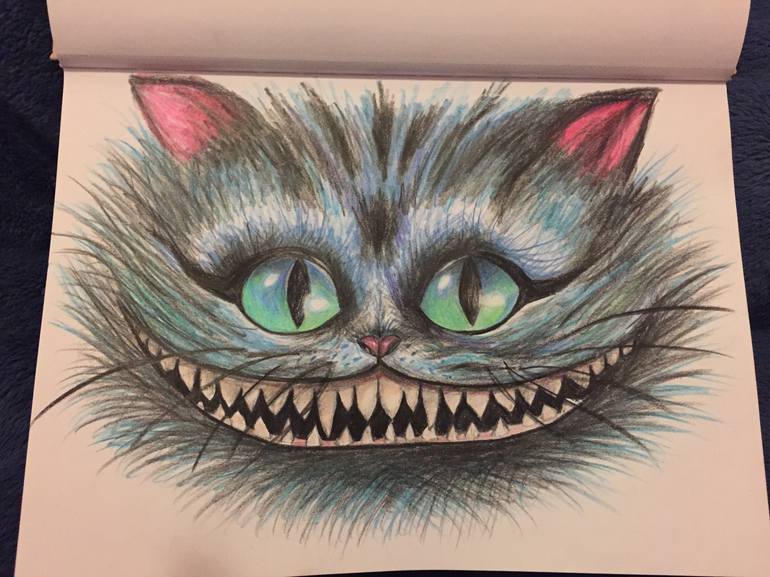 crazy cat drawing