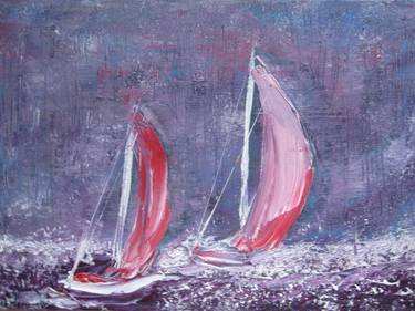 Original Fine Art Yacht Paintings by Jovan Cavor