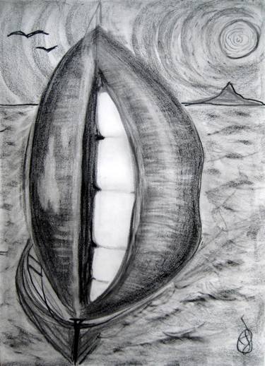 Original Fine Art Yacht Drawings by Jovan Cavor