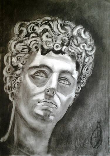Print of Fine Art Classical mythology Drawings by Jovan Cavor