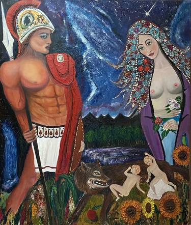 Saatchi Art Artist Jovan Cavor; Paintings, “Romulus and Remus” #art