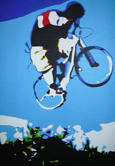 Print of Figurative Bike Paintings by Lucinda Watt