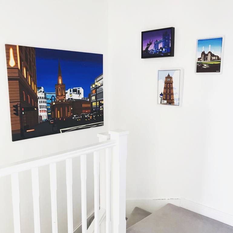 Original Realism Cities Painting by Lucinda Watt