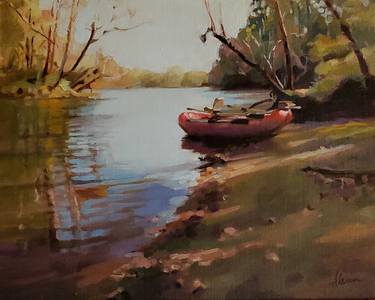 Original Boat Paintings by Alana Knuff
