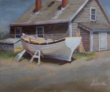 Original Impressionism Boat Paintings by Alana Knuff
