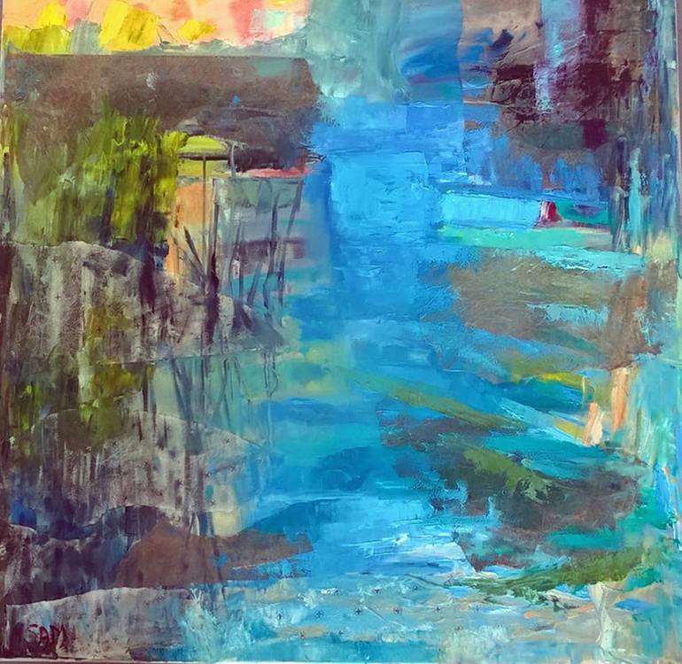 Original Abstract Painting by Sarah Morley