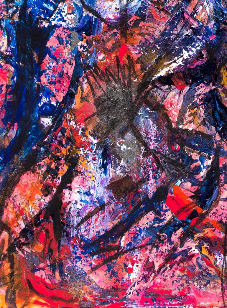 Original Abstract Expressionism Abstract Painting by Sai Miller