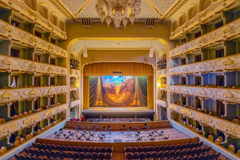 Original Architecture Photography by Richard Silver | Baroque Art on Paper | Tbilisi Opera and Ballet State Theatre Stage II