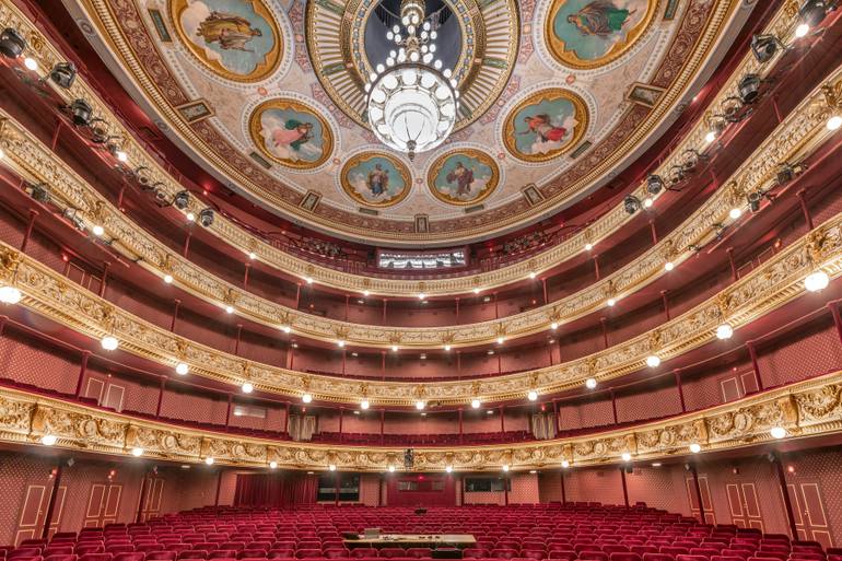 Original Architecture Photography by Richard Silver | Baroque Art on Paper | The Royal Playhouse and The Old Stage, Copenhagen VI