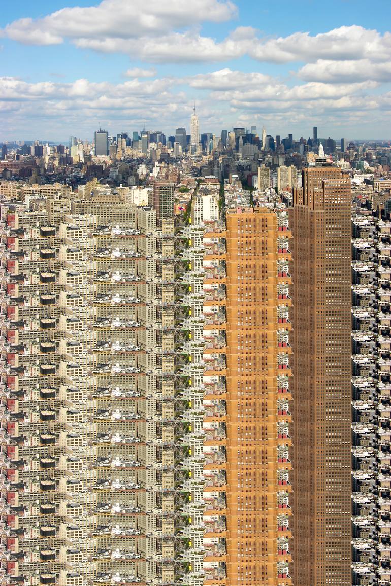 Original Architecture Photography by Richard Silver | Modernism Art on Paper | New York Stacked and Piled 60" x 40"