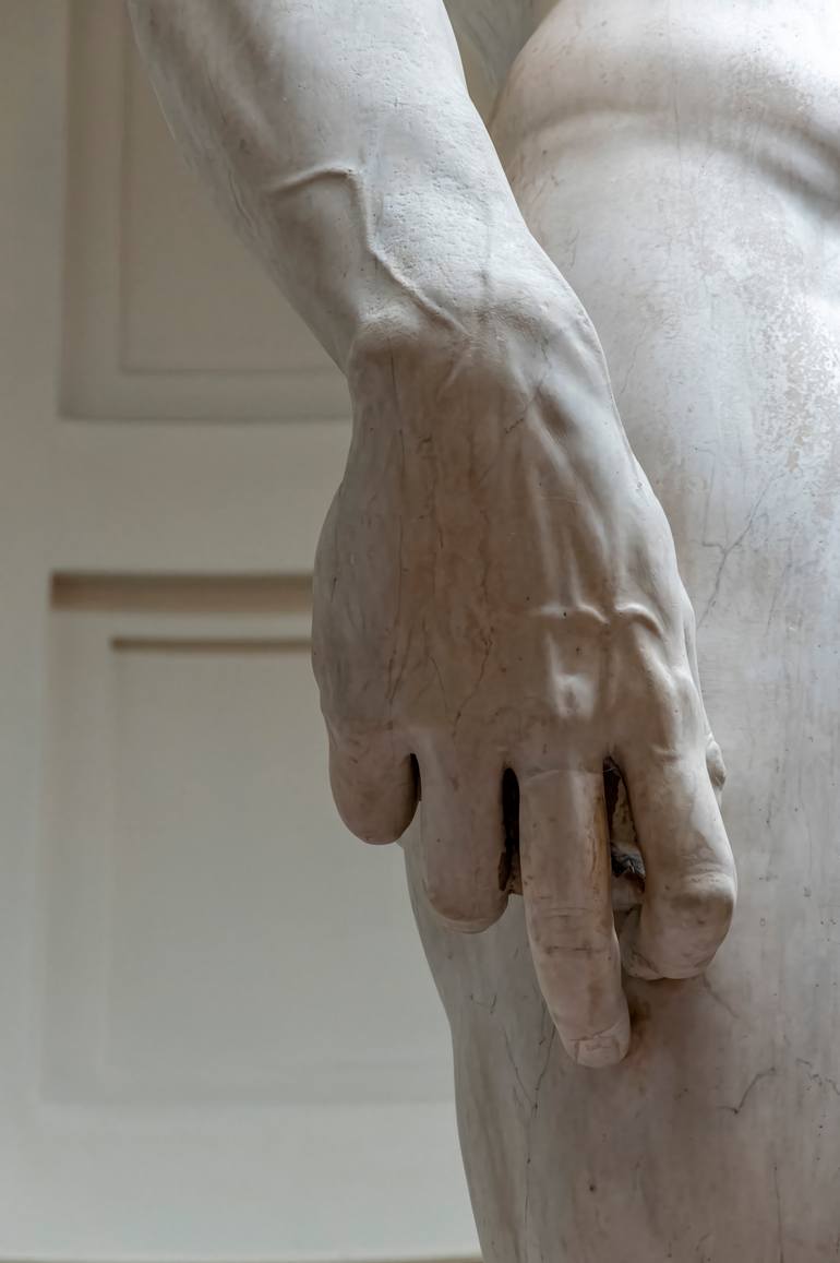 David Hand Man Statue of David - Hand Detail 40 x 60 Photography by Richard Silver ...
