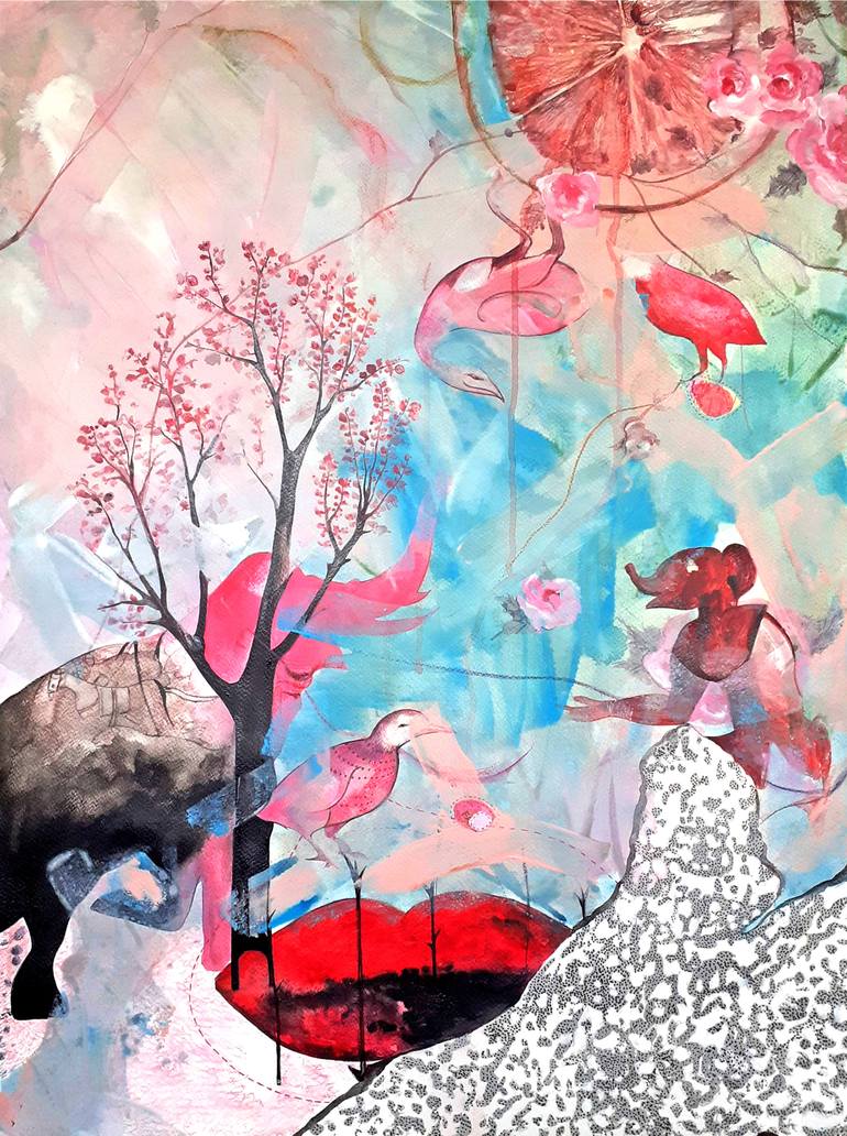 Original Conceptual Nature Painting by Ritu Sinha