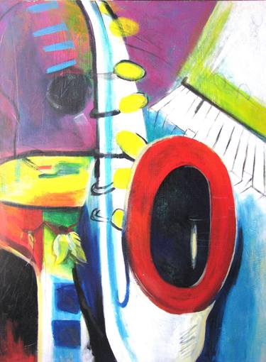 Print of Expressionism Music Paintings by Pelin Çelik